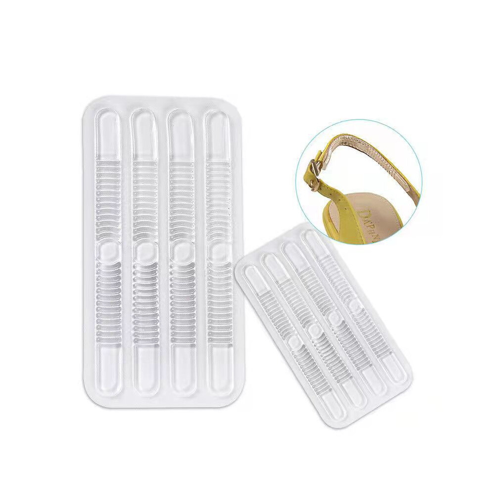 Heel Strap for Slingback Sandals, 12 Anti Wear Adhesive Pads for Women, Blister Prevention, Friction Reduction