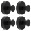 4 Pack Black Suction Cup Hooks for Shower Glass Doors Rustproof Twist Lock Bathroom Towel Holders 15lbs 1