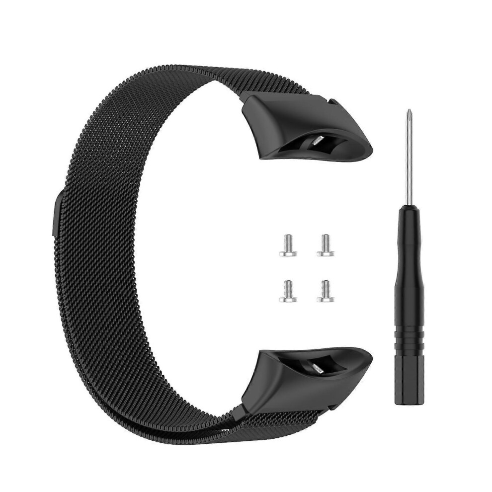 For Garmin Forerunner 45 / 45S / Swim 2 Milanese Watch Band(Black) Black 6083684320484
