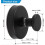 4 Pack Black Suction Cup Hooks for Shower Glass Doors Rustproof Twist Lock Bathroom Towel Holders 15lbs 2