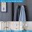 4 Pack Black Suction Cup Hooks for Shower Glass Doors Rustproof Twist Lock Bathroom Towel Holders 15lbs 3