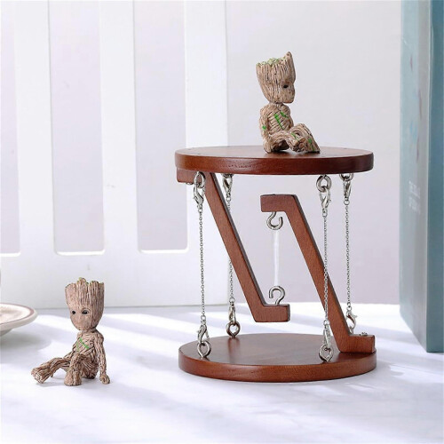 Handmade Wooden Suspension Model AntiGravity Floating Table Decor with Balanced Tension Structure 2