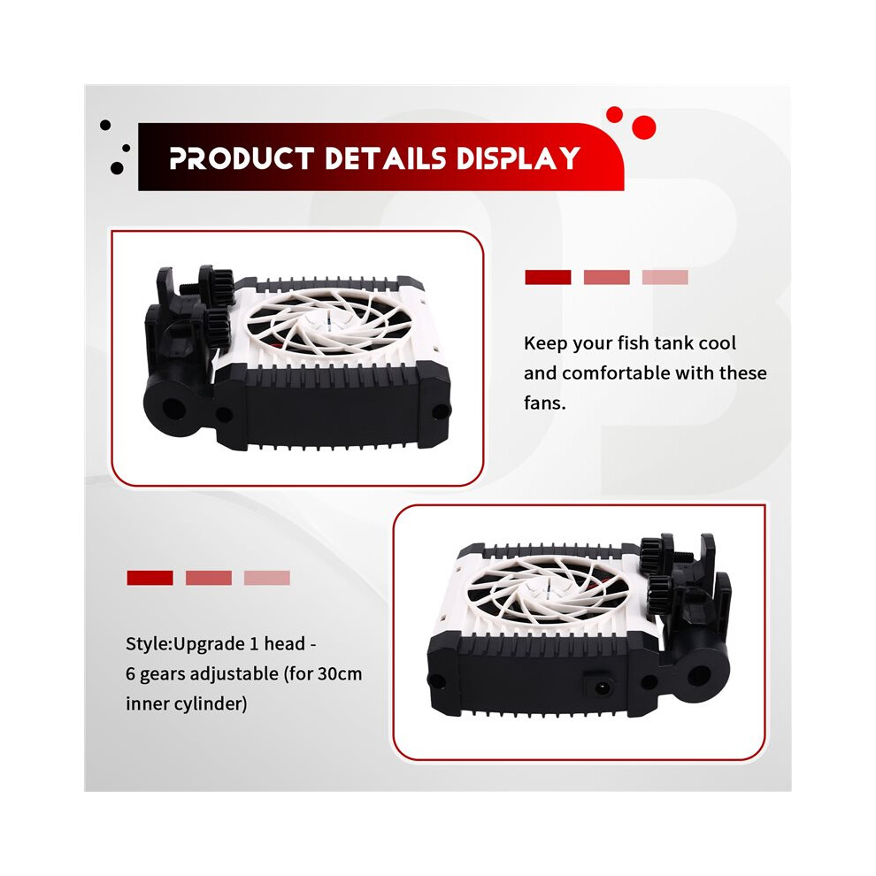 Aquarium Fish Tank Cooling Fan Adjustable Fish Tank Cooling Fan With 6 Wind Speed Aquarium Cooler Chiller Eu Plug 6034095562970