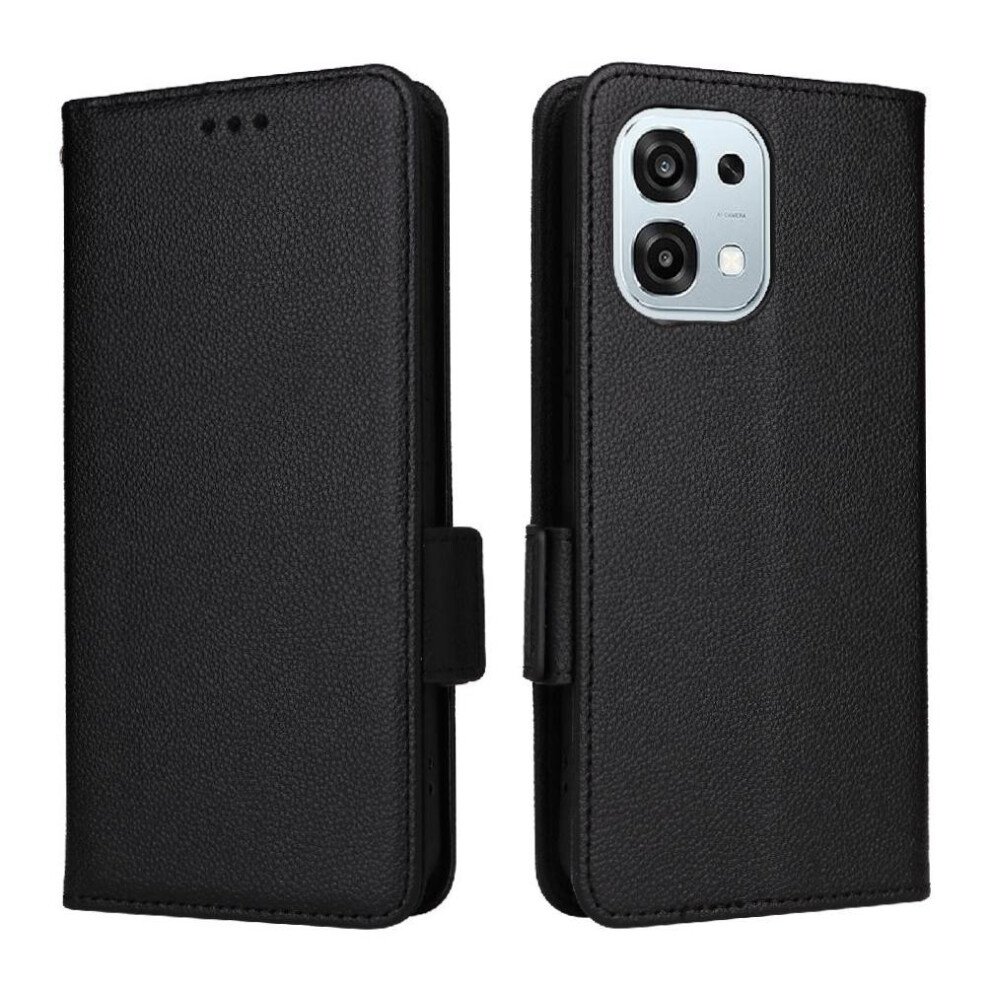 () Flip Case For Oppo A6 4G Side Buckle Magnetic Pu Leather Wallet Card Slots Holder 764563373178