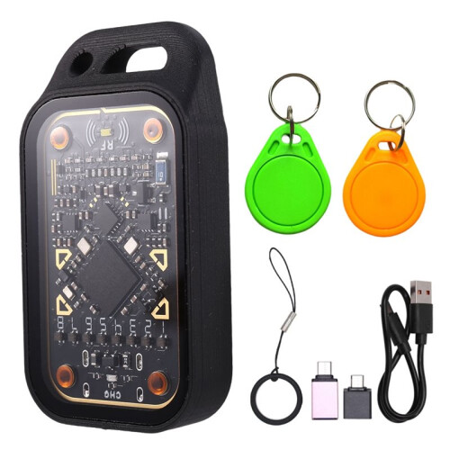 Chameleon Ultra  RFID  Card Emulator  Chip Reader IC ID Card Decode Reset+Automatic Polling+2XUID Keychain