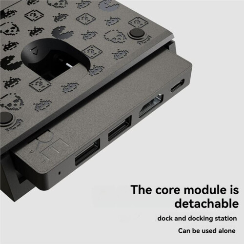 For   2 Pro Version Dock Stand Detachable USB C Hub Docking Station for /NS OLED Docking Station 2