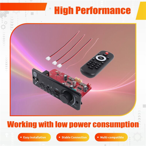 80W Amplifier  MP3 WMA APE Decoder Board  5V Wireless USB MP3 Player TF Card Slot Hands-Free Call with Remote
