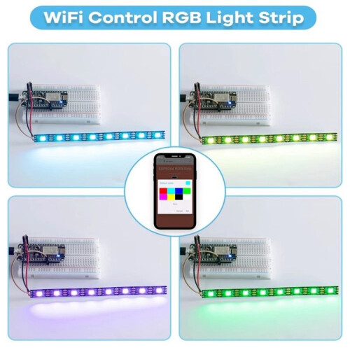 ESP8266 WiFi Development Kit for  - IoT  Kit with Breadboard, WiFi Sensor, and Essential Components 2