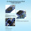 Phone Magnetic Decoder Pocket Storage Case Double-Pocket Elastic Magnetic DAC Headphones Case PU Portable Storage Bag 8