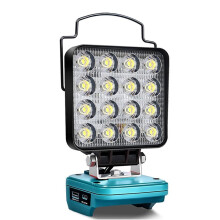 4 Inch Portable LED Floodlight for 18V Lithium Batteries Dual Lighting Modes Emergency Light PD18W Fast Charging