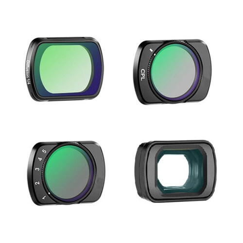 Variable Filter for  Osmo Pocket 3 ND2-32 Filter+CPL +1/4 Black Diffusion +0.75X Wide Angle Lens for Osmo Pocket 3