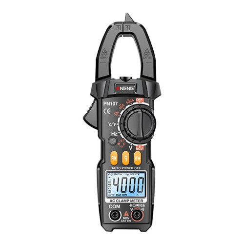 ANENG PN107 Digital Clamp Meter AC/ Voltage True RMS Multimeter 600A Current Testers NCV Induction Ohmmer Tools Black