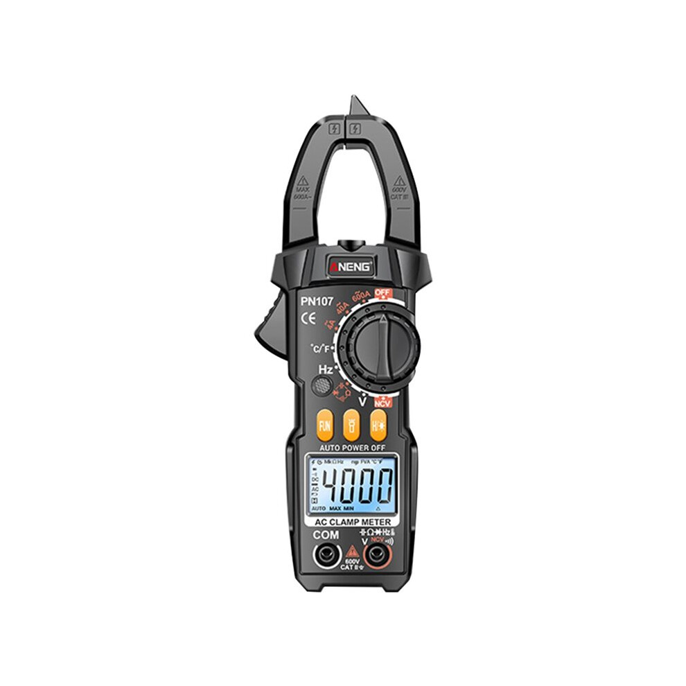 Brecantia Black Aneng Pn107 Digital Clamp Meter Ac/ Voltage True Rms Multimeter 600A Current Testers Ncv Induction Ohmmer Tools