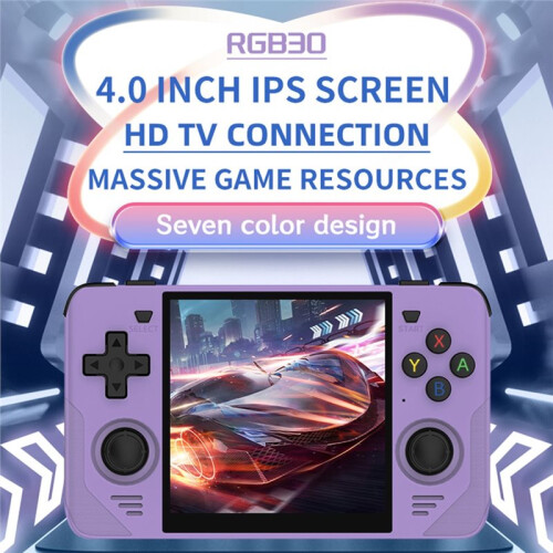 RGB30 Handheld Video Game Console Built-in WIFI Open-Source Game Pad 4 Inch IPS Screen Support Multiple Emulator Green 1