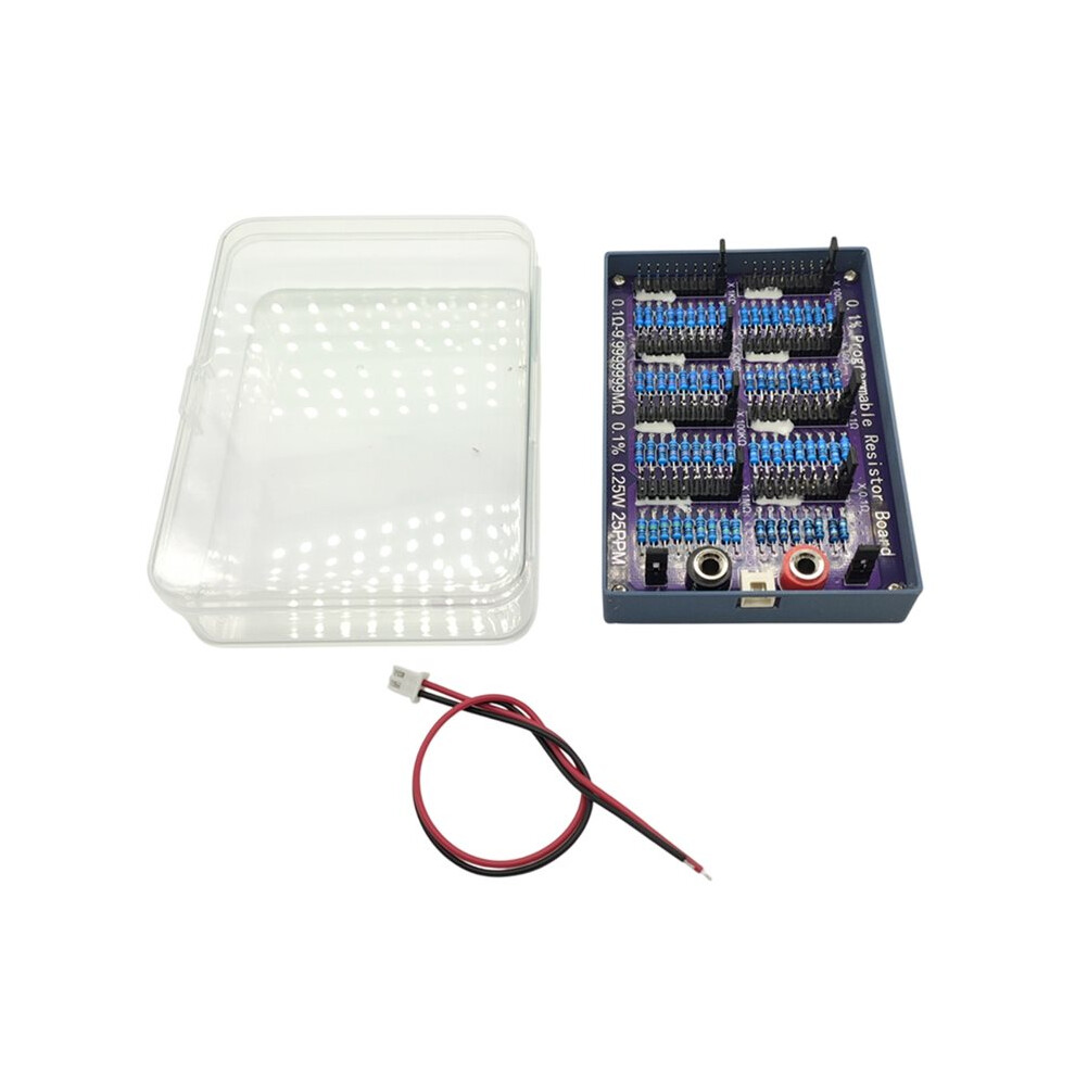 Brecantia Multimeter Calibration Resistor Board Programmable Resistor Board 1/4W 0.1% 8-Segment For Jumper Cap 0.1Î©-10Mî©