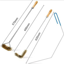 3Pieces Fryer Cleaning Tools,Stainless Steel Deep Fryer Cleaning Tools,Basket Fryer Brush,Air Fryer Cleaning Brush Tools-Good