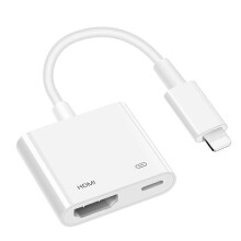 Hdmi Adapter Compatible With Iphone, 1080p Digital Av Adapter For I-phone To Tv, Plug And Play Connection Compatible With I-phone 14/13/12