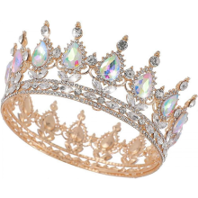 Tiara Reginei Regale, Tiara de Nuntă, Tiara cu Strasuri și Tiara de Doamnă, Tiara pentru Costum de Zi de Naștere Cosplay, Petrecere, Săr