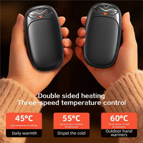 2-in-1 Magnetic Hand Warmer, Double-Sided Heating, USB Charging 2