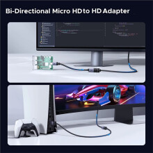 Micro-to -Compatible Adapter 8K 60Hz 3D for Hero 7 for Raspberry Pi 4 for for -Compatible Cable