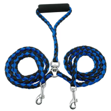 Guinzaglio doppio per cani di grossa taglia, in nylon, anti-groviglio, per due animali domestici.