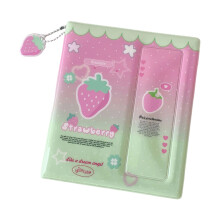 6Inch Photo Album 20 Pockets Card Organiser Water-strawberry