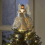 Juletre-dekorasjon med engel og LED-lys, juletrefestdekorasjon 1