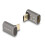 Delock Úhlový adaptér USB-C samec-samice, 40 Gbps, 240W PD, 8K @ 60Hz - šedý 1