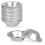 50-pakning eggeterteformer eggetertekopp eggetertebunn, rund gjenbrukbar nonstick (aluminium) 1