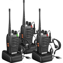 3-pakning profesjonelle walkie-talkier for voksne, 5 km/3 miles, walkie-talkier med lang rekkevidde