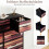 Kommode mit 14 Stoffschubladen, Metallgestell und Holzplatte 5