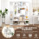 Estante com 7 níveis - Design geométrico, branco 3