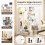 Estante com 7 níveis - Design geométrico, branco 4
