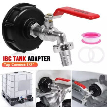 IBC Tank Adapter Connector S60X6 With 12 Hose Fitting Fuel Water To Garden Tap