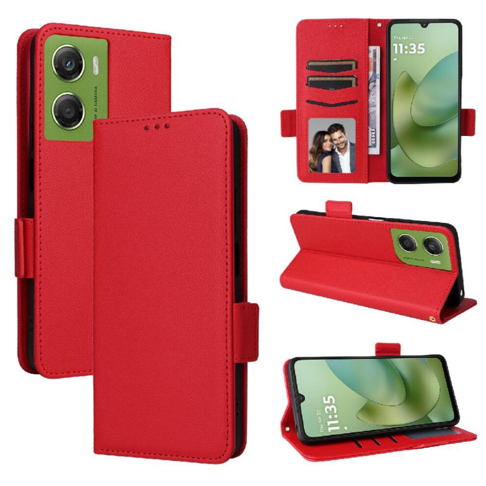() Flip Case For Motorola Moto G06 Power Side Buckle Card Slots Holder Pu Leather Magnetic Wallet 764563373390