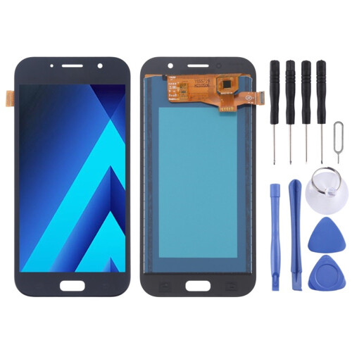 (Black) Écran LCD TFT pour Galaxy A7 (2017), A720FA, A720F/DS avec assemblage complet de numériseur (noir)
