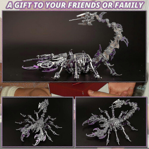 454 Pieces Scorpion 3d Metal Model Kits-sa 1