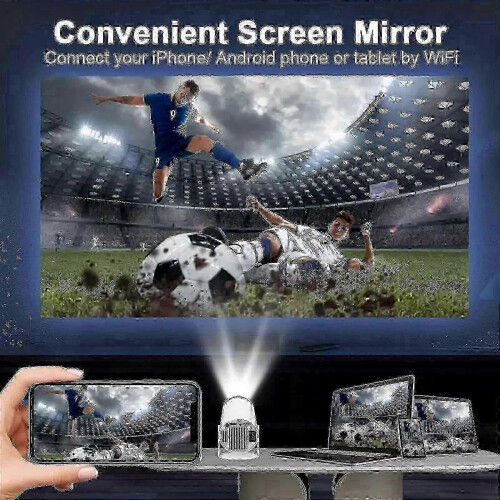 5G 4K Projector Smart HD LED WiFi Bluetooth HDMI. USB Android Office Home Theater 1