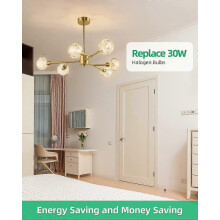 LED žárovka G9 3W ekvivalent 30W halogenové žárovky, teplá bílá 2700K 380LM bez blikání AC/DC 220-240V, balení po