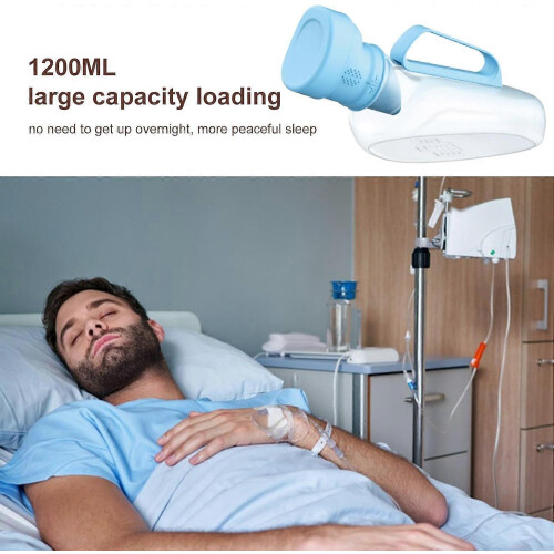 Urinal Bottle for Men 1200ml, EasytoUse Urinal Container, Urinal Container for Women 1200ml. 2