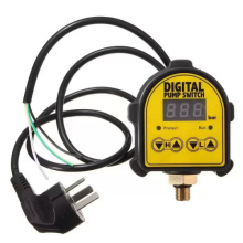 Comutator controler de presiune 0-10Bar 1/2in interfață compresor de ulei apă 220V pompă de apă automată digitală pornit/oprit ștecăr UE