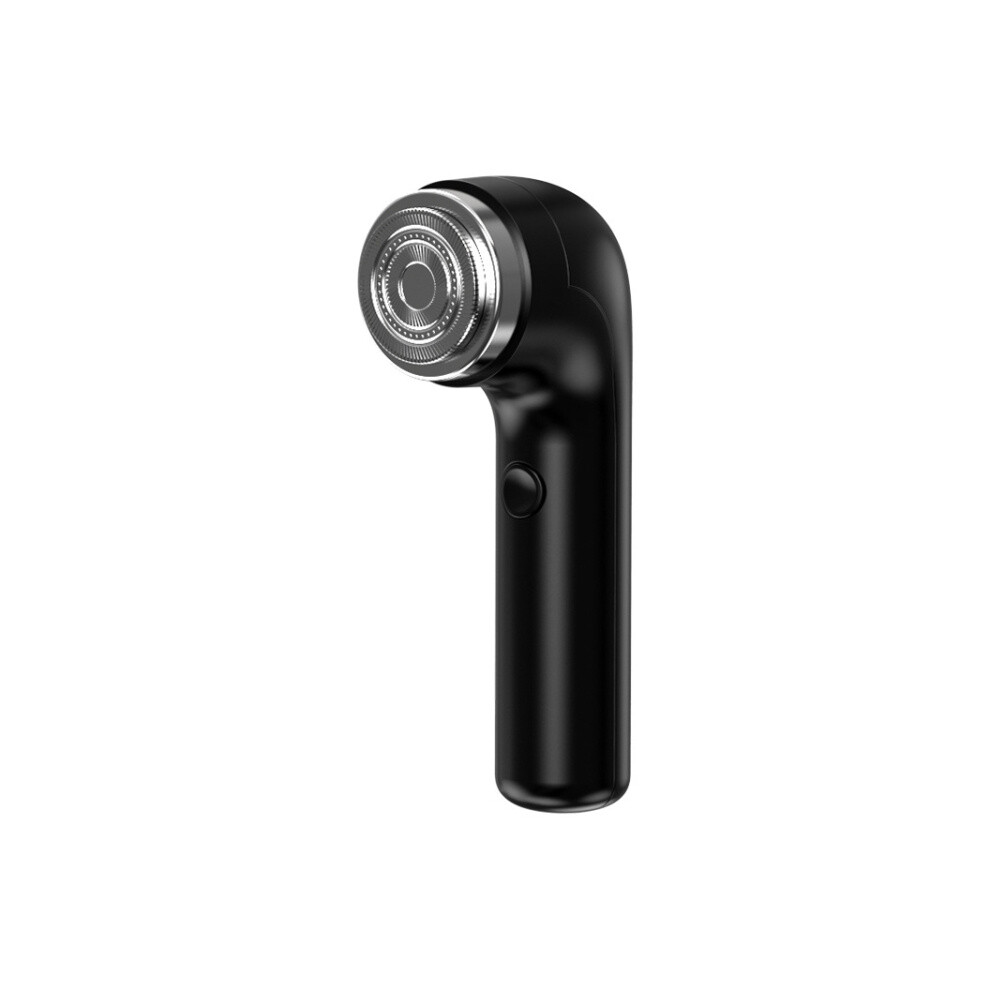 Rechargeable Travel Electric Shaver Portable Elbow Mini Floating Head Shaver(Black)