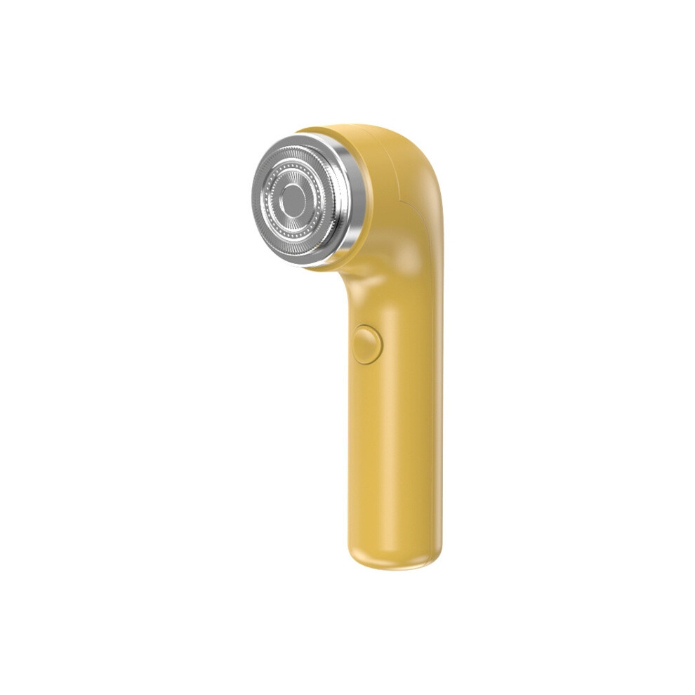 Rechargeable travel electric shaver, portable curved mini floating head shaver (orange)