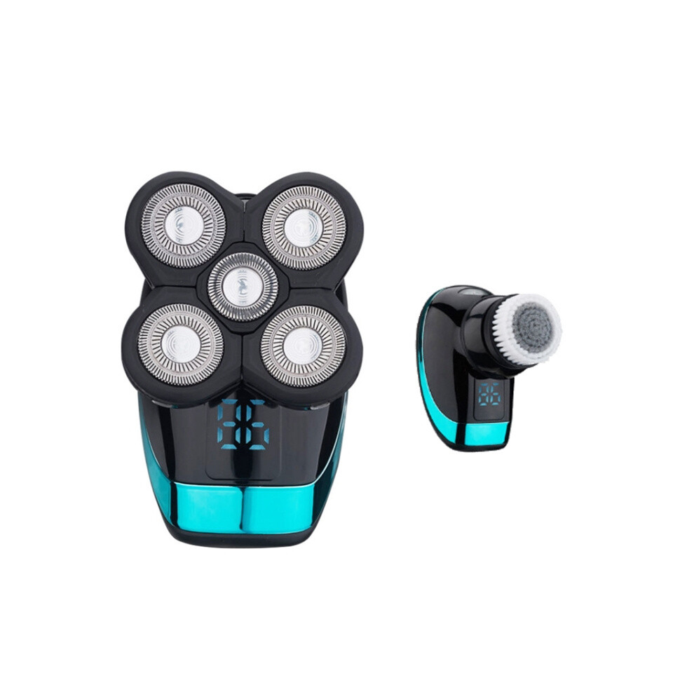 Electric Shaver Rechargeable Razor Intelligent Digital Display Bald Hair Clipper,