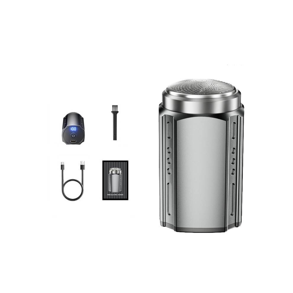 Smart Digital Display Electric Shaver Rechargeable Pocket Razor, Spec: 6 Leaf Knife Head Guncolor