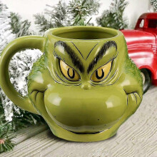 Festliche Grinch-Weihnachtstasse für Weihnachtsfeiern und als Geschenk