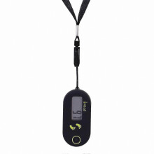 3D-Digital-Schrittzähler für Gehen und Training, kompakter Fitness-Tracker für Männer und Frauen, Schwarz