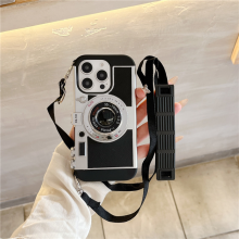 3D-Vintage-Kamera-Handyhülle – Kompatibel mit iPhone 17 Pro Max, stoßfestes Silikon und PC-Schutz