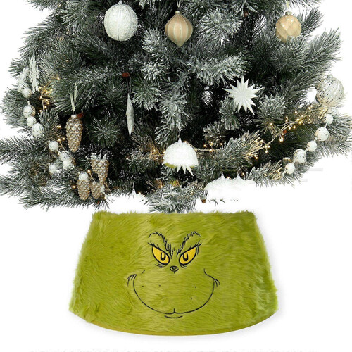 Weihnachtsbaumrock Grüne Plüschmonster-Dekoration 2