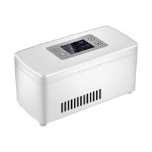 Insulin Refrigerated Box Cooler Cooling Medicine Refrigerator LCD Display Pill Case Hot Dual Travel Case, US Plug